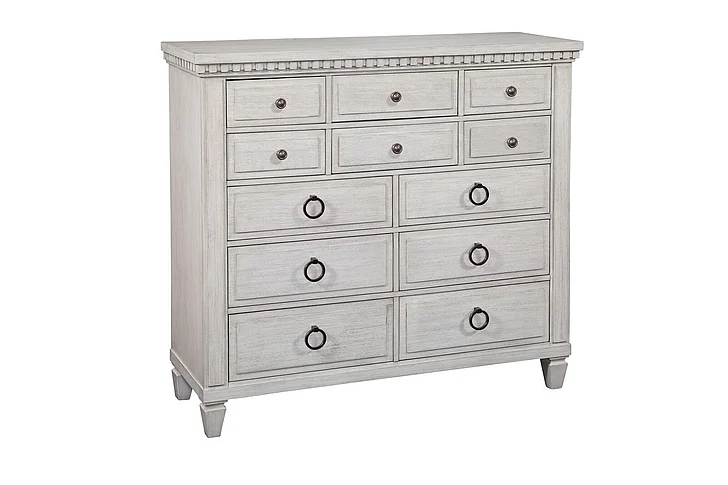American Woodcrafters Salter Path Gentlemen's Chest - White Grain 1020-212D