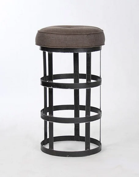 Zentique Recycled Metal Bar Stool in Brown (Set of 2) 1020 A008