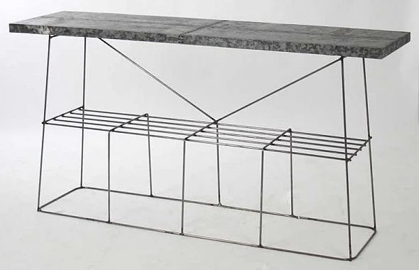 Zentique Wade Console Table in Gray 1021
