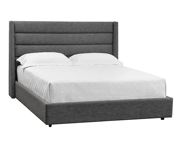 SUNPAN 5West Emmit King Panel Bed in Quarry