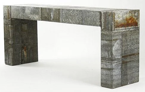 Zentique Kari Console Table in Gray 1022