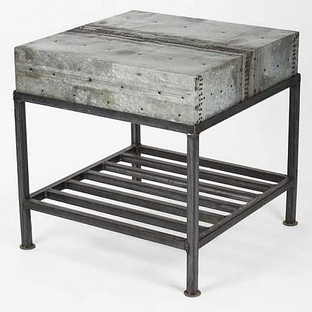 Zentique Aston Side Table in Gray 1024