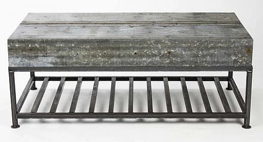 Zentique Hugo Metal Coffee Table in Gray 1025