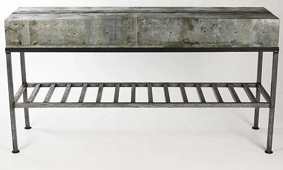 Zentique Burke Console Table in Gray 1026