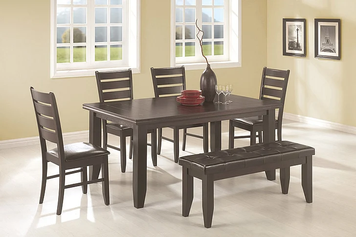 Coaster Dalila 5pc Dining Set in Cappuccino 102721S