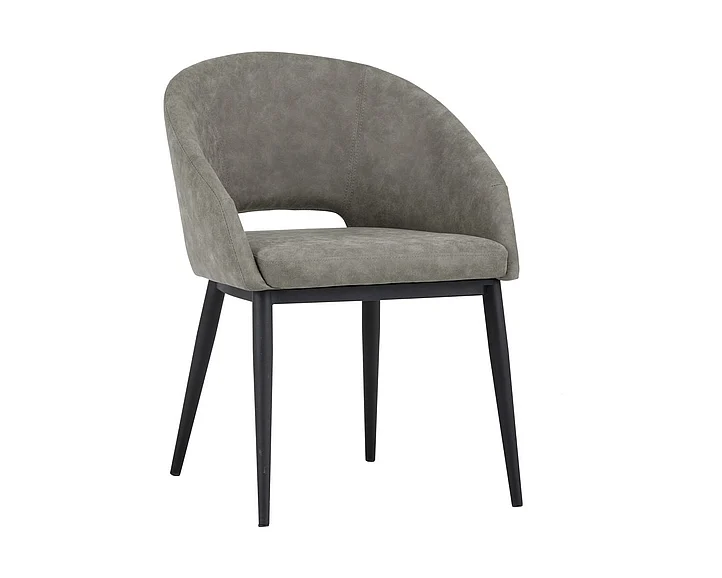 SUNPAN Thatcher Dining Armchair - Black - Antique Grey 102743