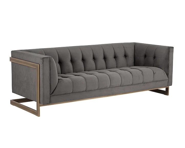 SUNPAN Ekon Sofa in Piccolo Pebble/Rustic Bronze 102775
