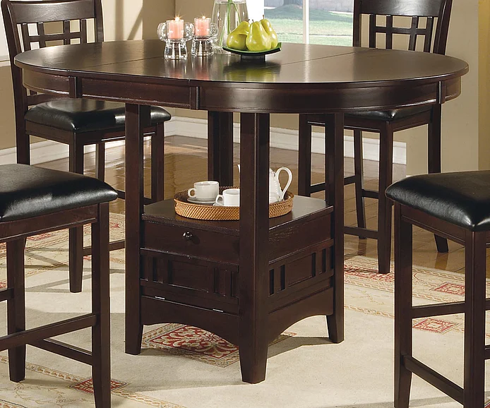 Coaster Furniture Lavon Counter Height Table in Cappuccino 102888