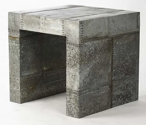 Zentique Bronson Side Table in Gray 1028