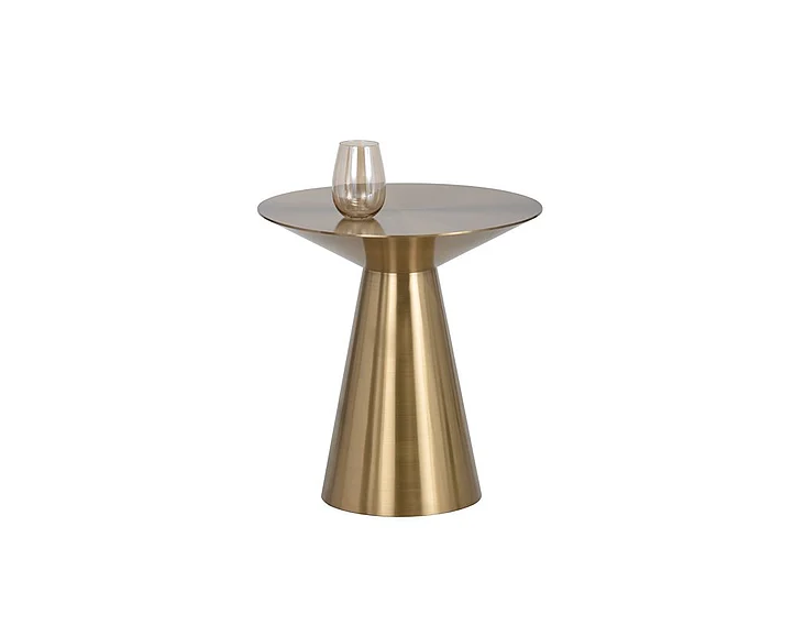 SUNPAN Ikon Carmel Side Table in Yellow Gold 103010