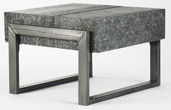 Zentique Jackson Side Table in Gray 1031