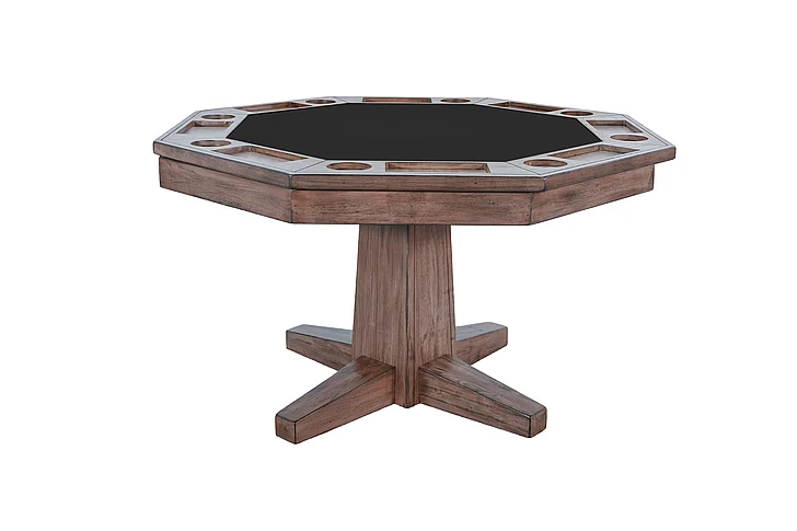 Sunny Designs Doe Valley Reversible Game and Dining Poker Table in Buckskin 1033BU