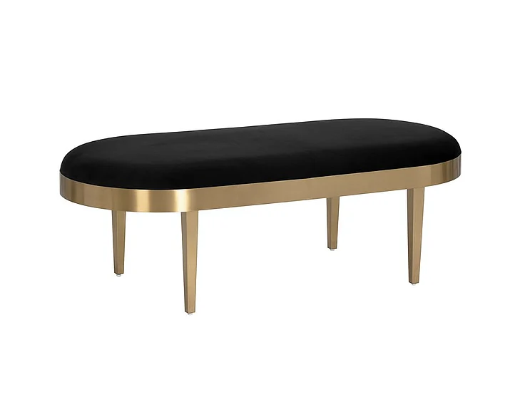 SUNPAN Jolie Bench in Black Sky/Gold 103991