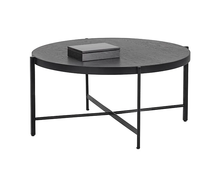 SUNPAN Willem Medium Coffee Table in Oak/Matte Black 104132