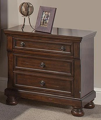 Emma Mason Signature John Daniel 2 Drawer Nightstand in Medium Cherry