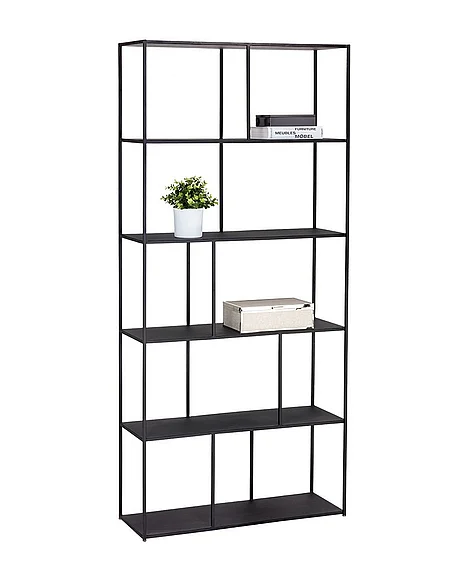 SUNPAN Eiffel Large Bookcase in Matte Black 104406