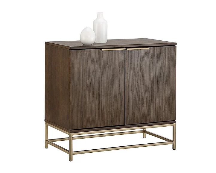 SUNPAN Rebel Small Sideboard in Raw Umber/Gold 104612