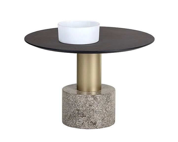 SUNPAN Monaco Coffee Table in Charcoal Grey/Gold/Grey Marble 104627