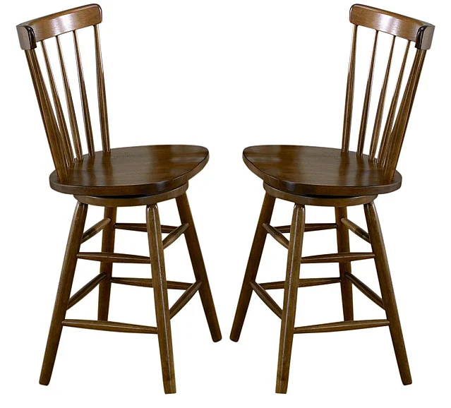 Liberty Furniture Creations II 24 Inch Copenhagen Barstool in Tobacco Finish 38-B1724 (Set of 2)