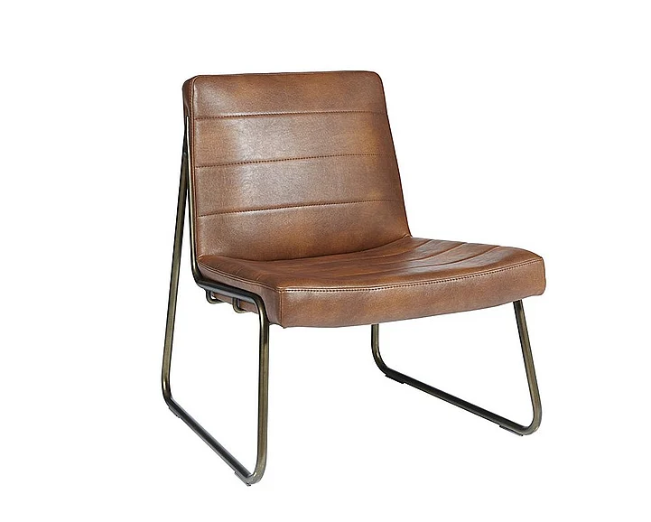 SUNPAN Irongate Anton Lounge Chair in Bravo Cognac/Rustic Bronze 104843