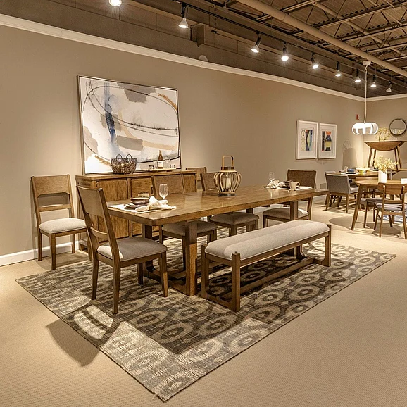 Liberty Furniture Harmony 6-Piece Dining Table Set in Brownstone