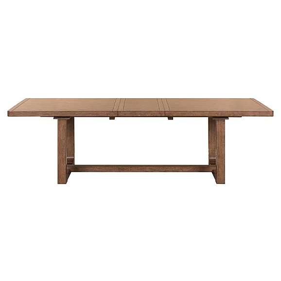 Liberty Furniture Harmony Trestle Table in Brownstone 105-CD-TRS