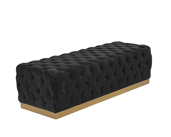 SUNPAN Irongate Babette Bench in Abbington Black/Brass 105110
