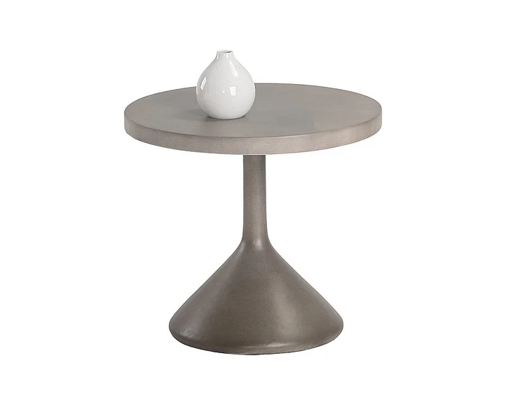 SUNPAN Solterra Adonis End Table in Grey 105226