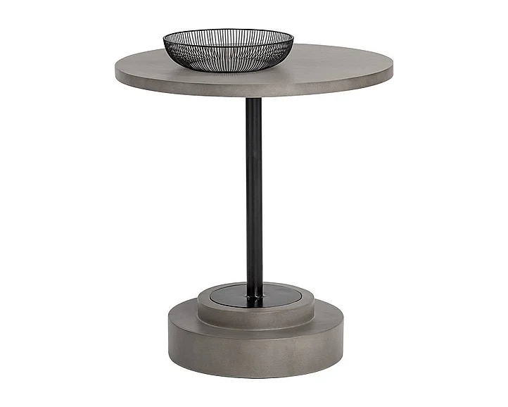 SUNPAN Marlowe 27.5" Bistro Table in Grey/Black 105333