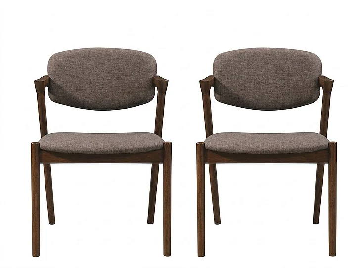 Coaster Malone Mid-century Side Chair in Dark Walnut (Set of 2) 105352