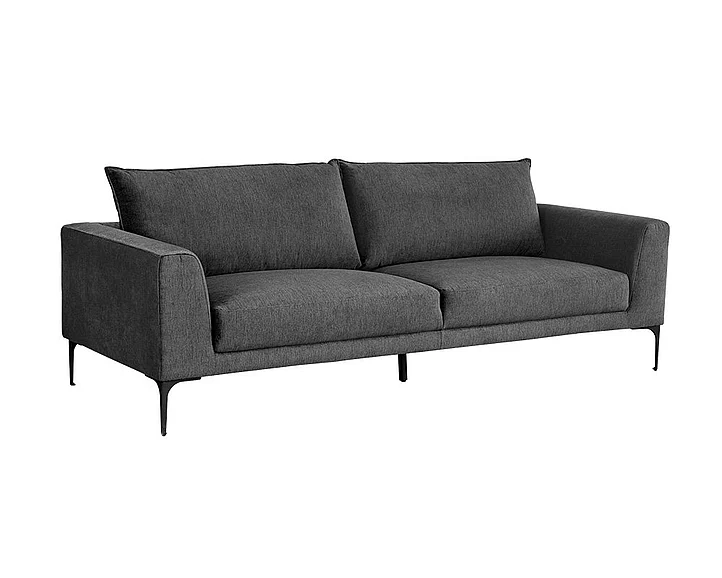 SUNPAN Virgo Sofa in Polo Club Kohl Grey/Black 105357 CLOSEOUT