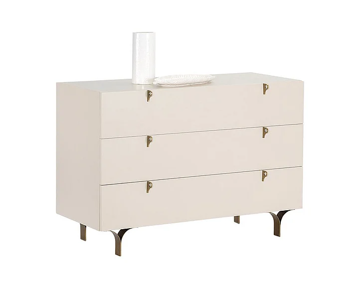 SUNPAN Zenn Celine Dresser in Cream/Antique Brass 105396
