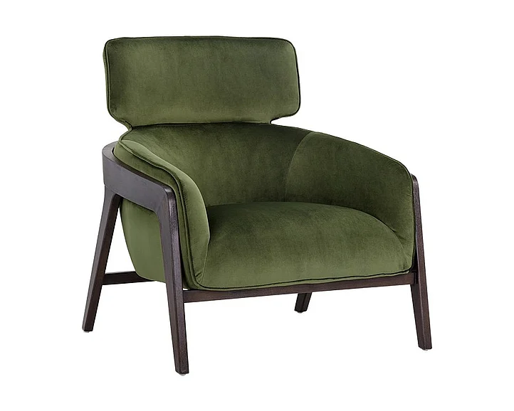SUNPAN Maximus Lounge Chair in Moss Green/Brown 105409