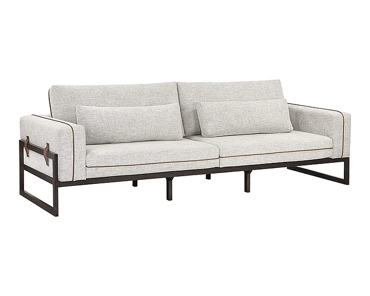 SUNPAN MIXT Belinda Sofa in Symphony Greige/Dark Brown 105447