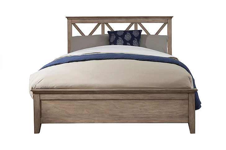 Alpine Furniture Potter Full Panel Bed in French Truffle 1055-08F