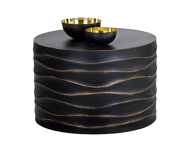SUNPAN Solterra Corey Coffee Table in Black/Brass 105505