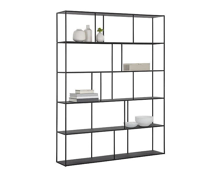 SUNPAN Eiffel Extra Large Bookcase in Matte Black 105939