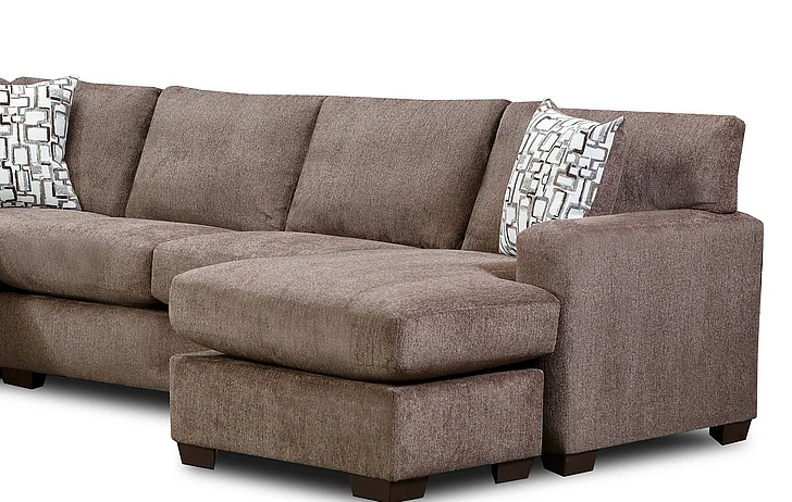 Peak Living 106 RSF 1-Arm Sofa Chaise in Greenland Brown 10630-2242 CUSTOM ITEM