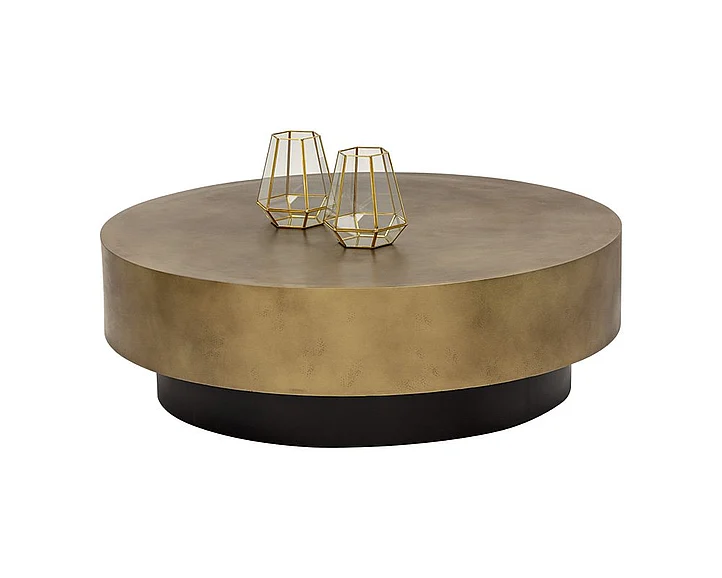 SUNPAN Bernaby Coffee Table in Antique Brass/Black 106005