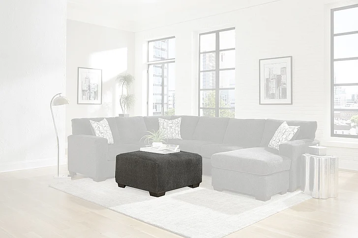 Peak Living 106 Ottoman in Greenland Charcoal 10604-2240 CUSTOM ITEM