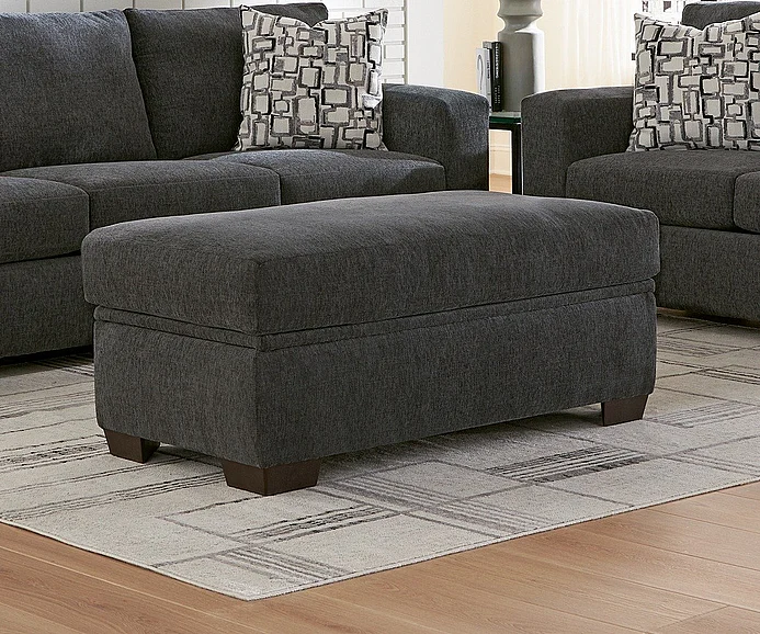 Peak Living 106 Storage Ottoman in Greenland Charcoal 10606-2240 CUSTOM ITEM