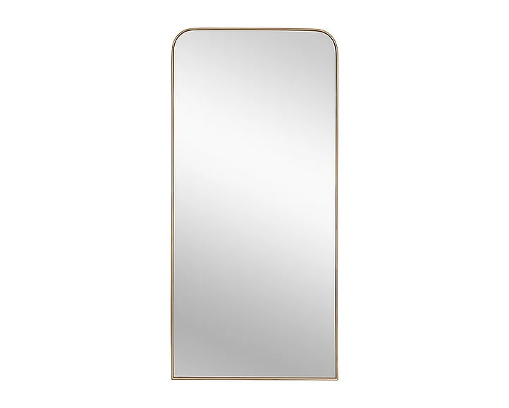 SUNPAN Calabasas Floor Mirror in Brass 106554