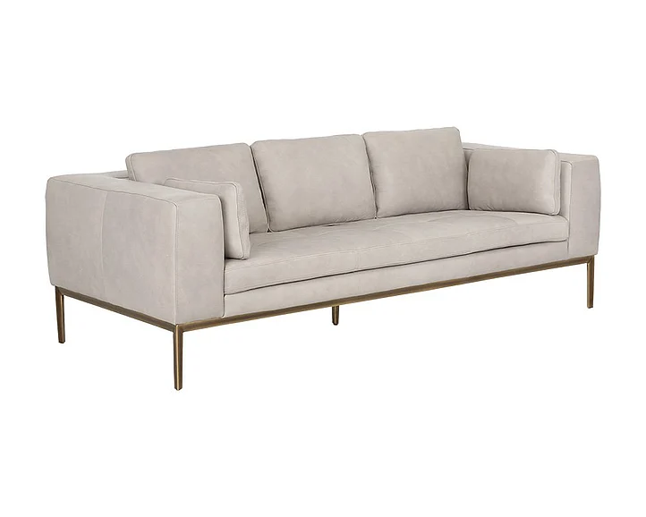 SUNPAN Irongate Burr Sofa in Bali Bone/Brass 106598