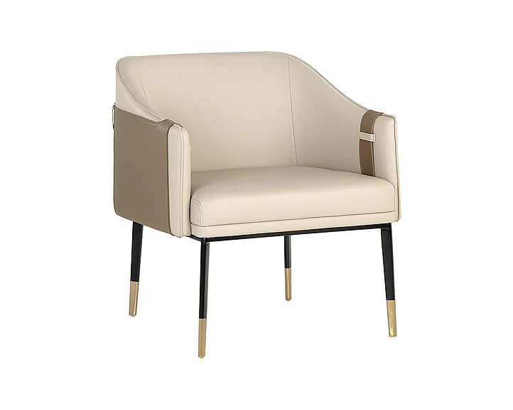 SUNPAN Ikon Carter Lounge Chair in Napa Beige/Napa Tan/Black 106724