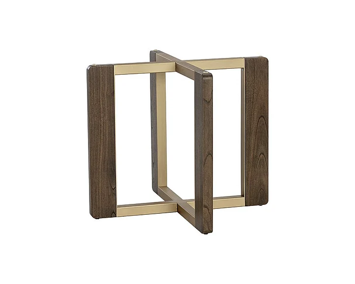 SUNPAN Rejane Dining Table Base in Raw Umber/Gold 106874