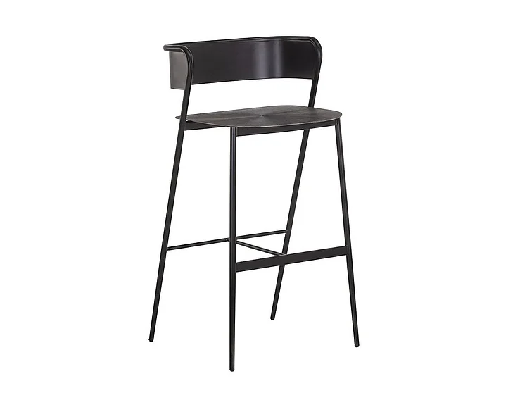 SUNPAN Keanu Barstool in Gunmetal 106934 (Set of 2)