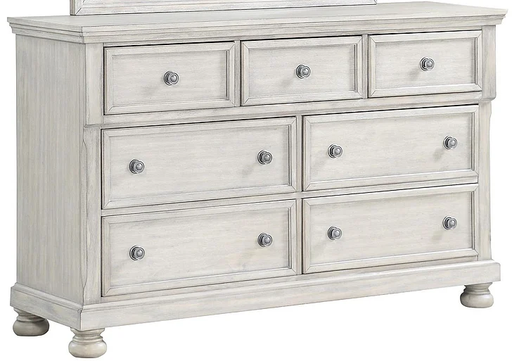 Emma Mason Signature Chateau Luxe 7 Drawer Dresser in Weathered Grey