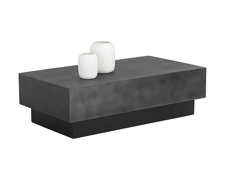 SUNPAN Blakely Coffee Table in Gunmetal/Matte Black 107078 CLOSEOUT PROMO