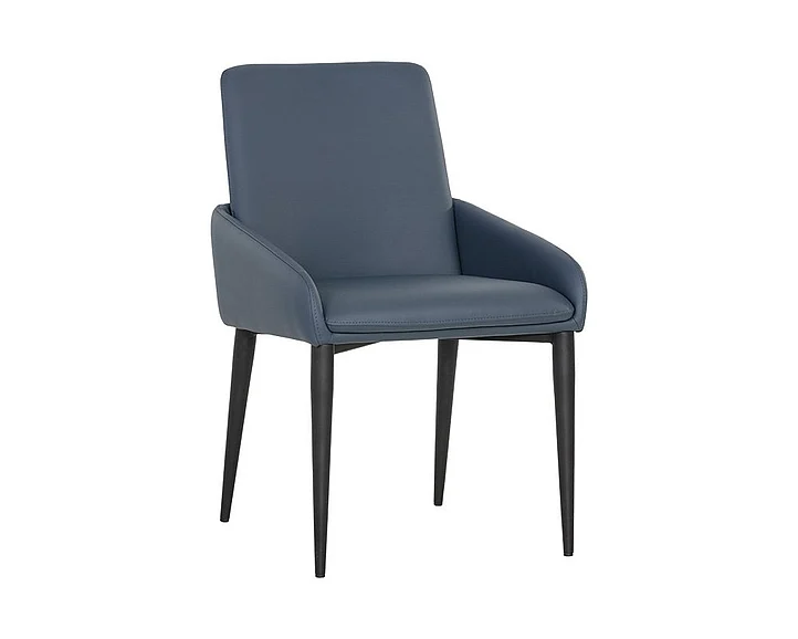 SUNPAN Ikon Carlo Dining Armchair in Dillon Thunder/Black 107434 (Set of 2)