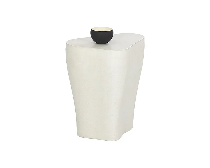 SUNPAN Dali Small End Table in White 107467